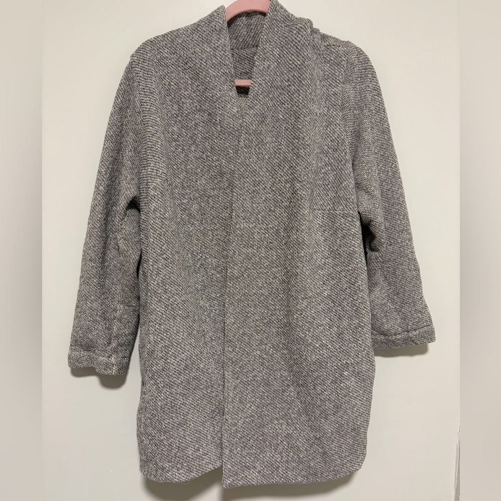 Eileen Fisher organic cotton gray cardigan
